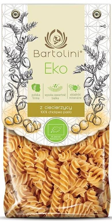 Makaron z ciecierzycy świderki Bio 250 g Bartolini Eko sklep