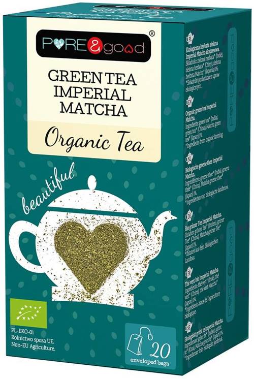 Herbata zielona ekologiczna Green Tea Imperial Matcha 40 g Pure&Good
