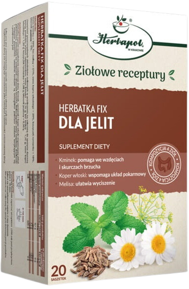 Herbatka Dla Jelit fix 40 g 20x 2g Herbapol Kraków - suplement diety