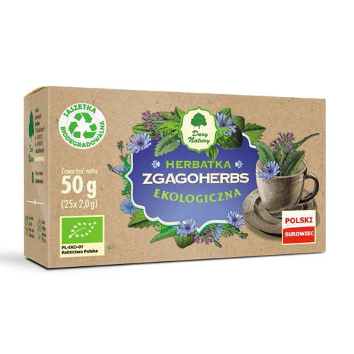Herbatka Zgagoherbs Ekologiczna BIO torebki 50 g Dary Natury