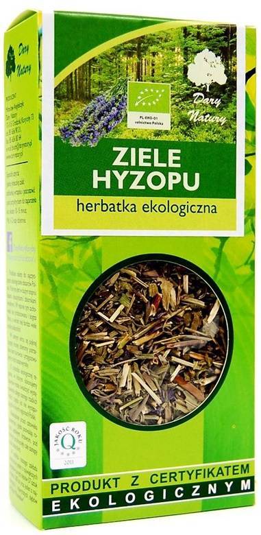Hyzop ziele hyzopu Ekologiczna herbatka 50 g - Dary Natury