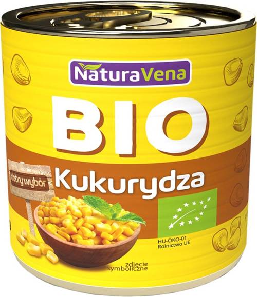 Kukurydza konserwowa Bio 340 g puszka NaturaVena
