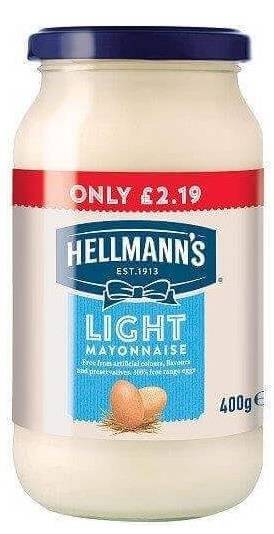 Majonez Light niskotłuszczowy słoik 400 g - Hellmann's 