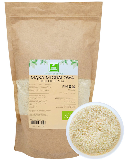 Mąka migdałowa BIO 500 g Ekologiczne migdały mielone