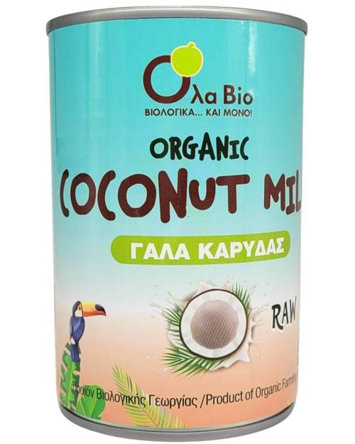 Mleczko kokosowe RAW 17% tłuszczu 400 ml puszka Ola Bio