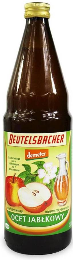 Ocet jabłkowy niefiltrowany Demeter BIO 750 ml - Beutelsbacher