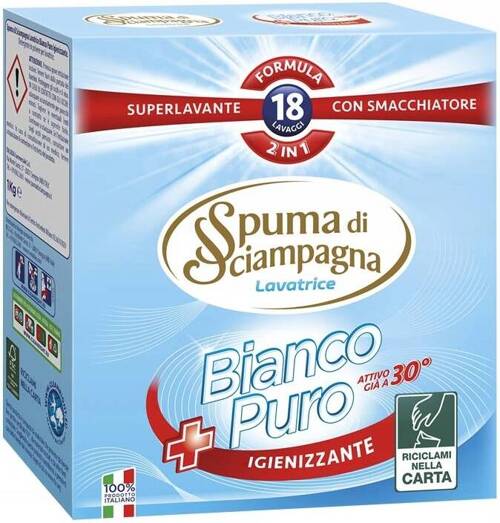 Proszek do prania białego 2w1 włoski 1008 g Spuma di Sciampagna Bianco Puro