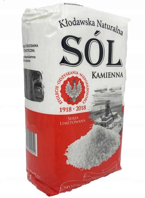 Sól kamienna Kłodawska 1,1 kg - naturalna niejodowana