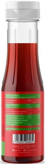 Sos truskawkowy Bez Cukru - Strawberry Flavoured Sauce 350 g - Ostrovit
