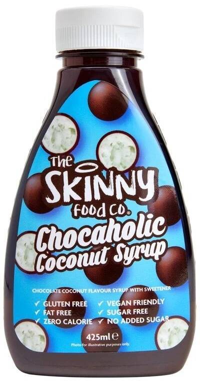 Syrop Zero bez cukru Czekolada Kokos 425 ml Skinny Food Syrup Chocaholic Coconut (WAŻN. 05.2024)