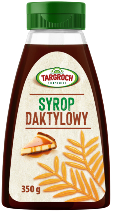 Syrop daktylowy butelka 350 g Targroch - naturalny słodzik polewa