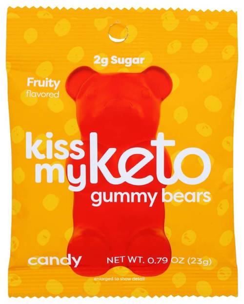 Żelki owocowe Misie z MCT Bez Cukru 23 g Kiss My Keto Gummy Bears