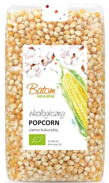 Kukurydza ziarno na popcorn Ekologiczna Bio 1 kg Batom