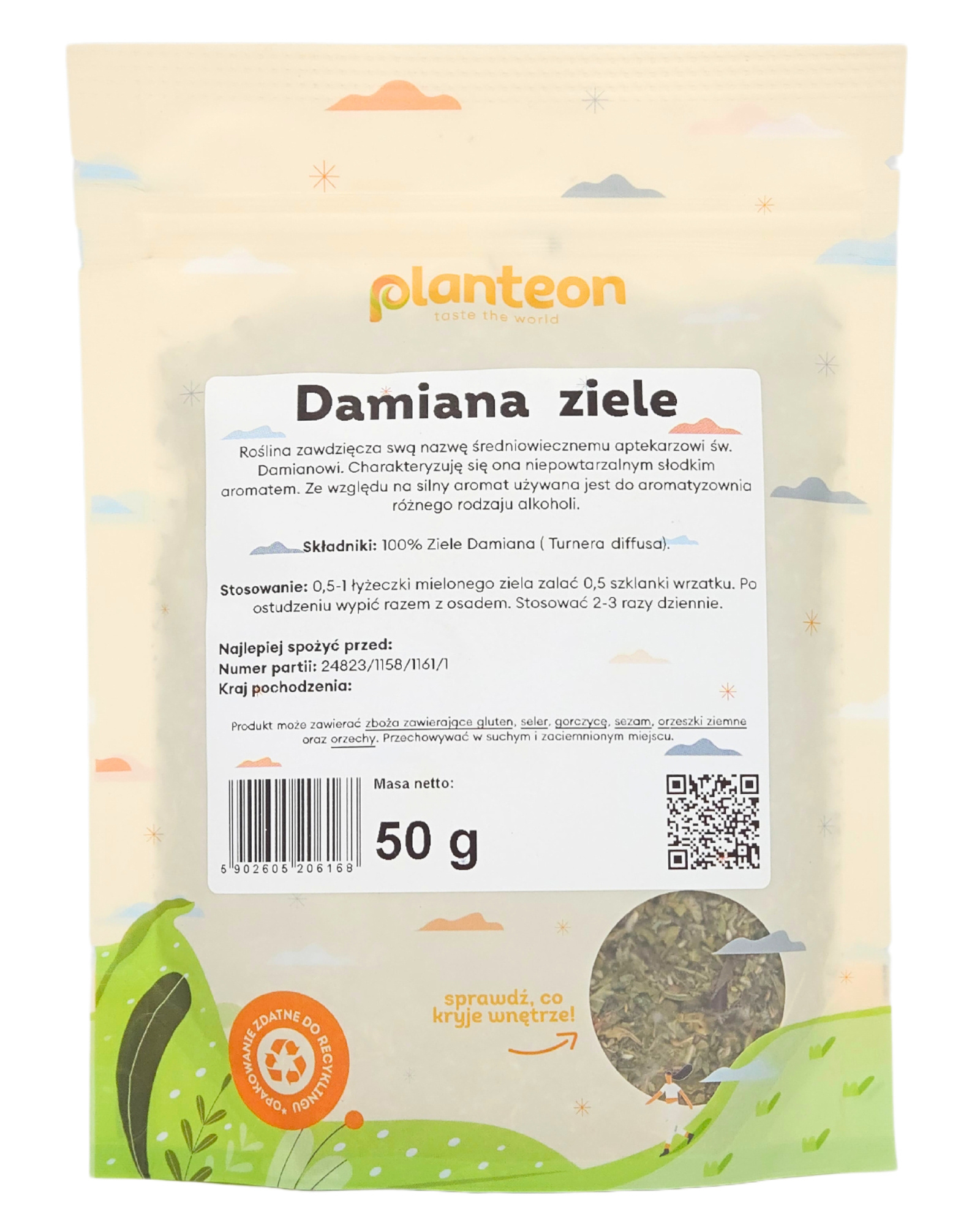 Damiana Ziele suszone 50 g Planteon - naturalne zioła