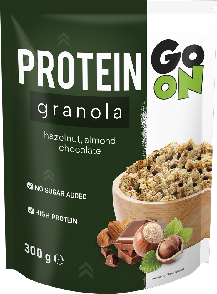 Granola proteinowa z czekoladą i orzechami 300 g - Go On Sante