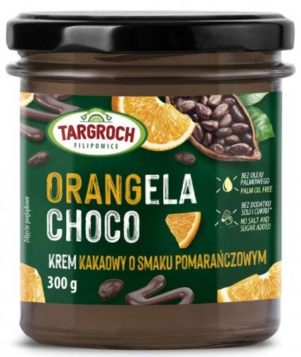 Krem kakaowy o smaku Pomarańczowym - OrangEla Choco 300 g - Targroch