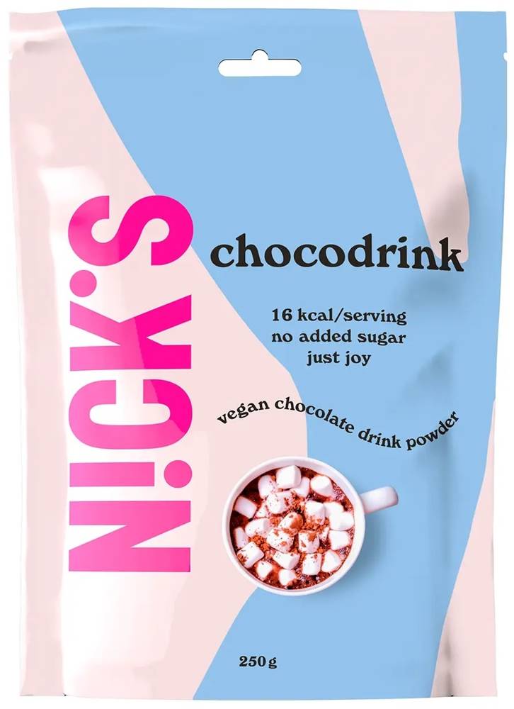 Czekolada do picia bez cukru Vege kakao 1 kg Nick's Chocodrink