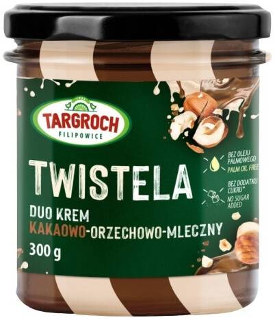 Krem duo kakaowo-orzechowo-mleczny Twistela 300 g Targroch