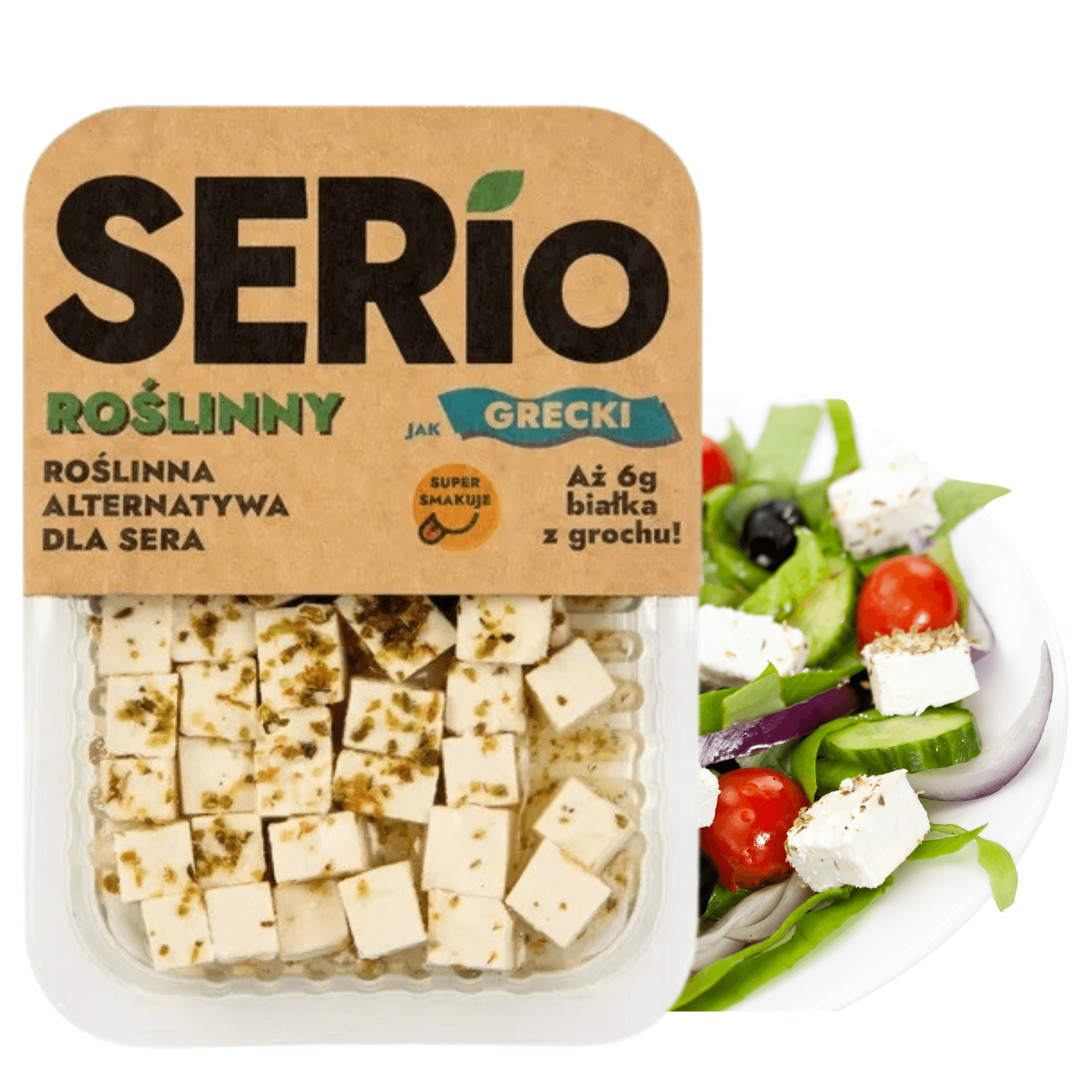 Ser roślinny SERio jak Grecki 150 g - roślinna alternatywa dla sera VEGE