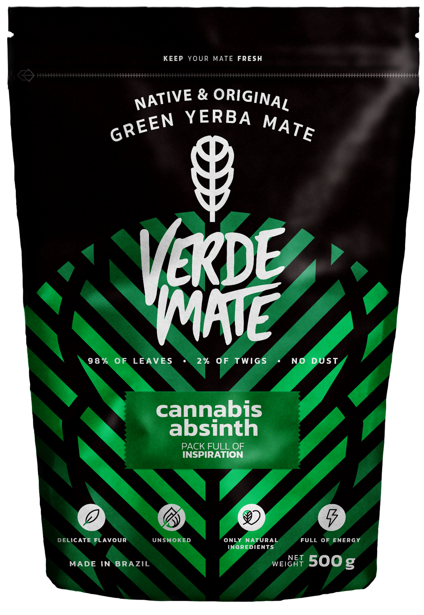 Yerba Verde Mate Cannabis Absinth 500 g - konopia trawa cytrynowa piołun werbena