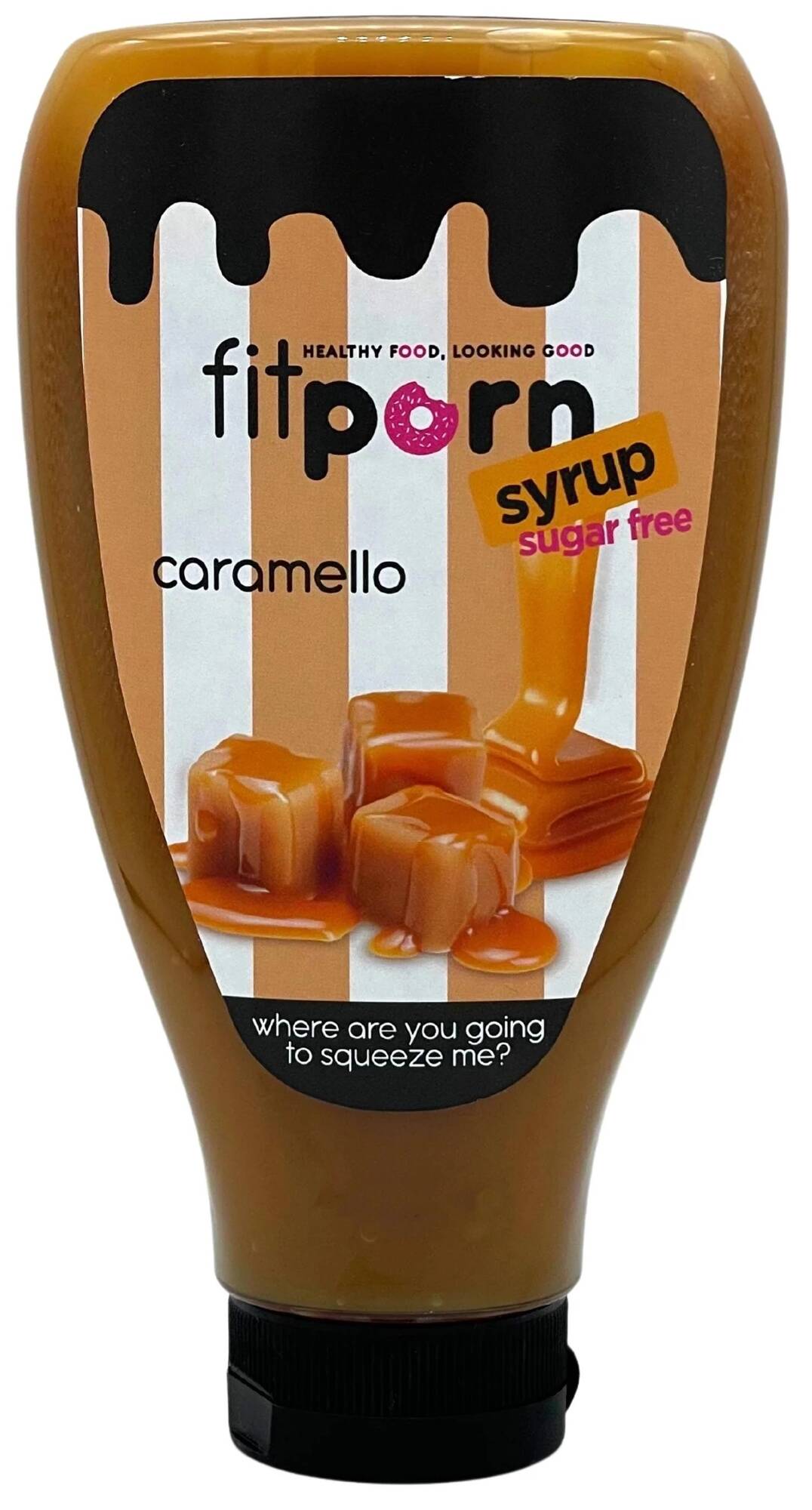 Sos karmelowy gęsta polewa Bez Cukru 430 g FITporn Syrup Caramello