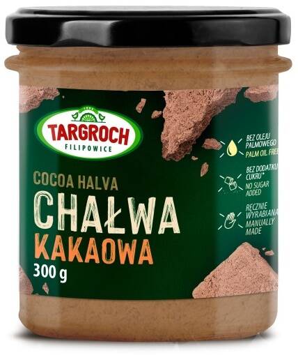 Chałwa kakaowa bez dodatku cukru 300 g Targroch Cocoa Halva