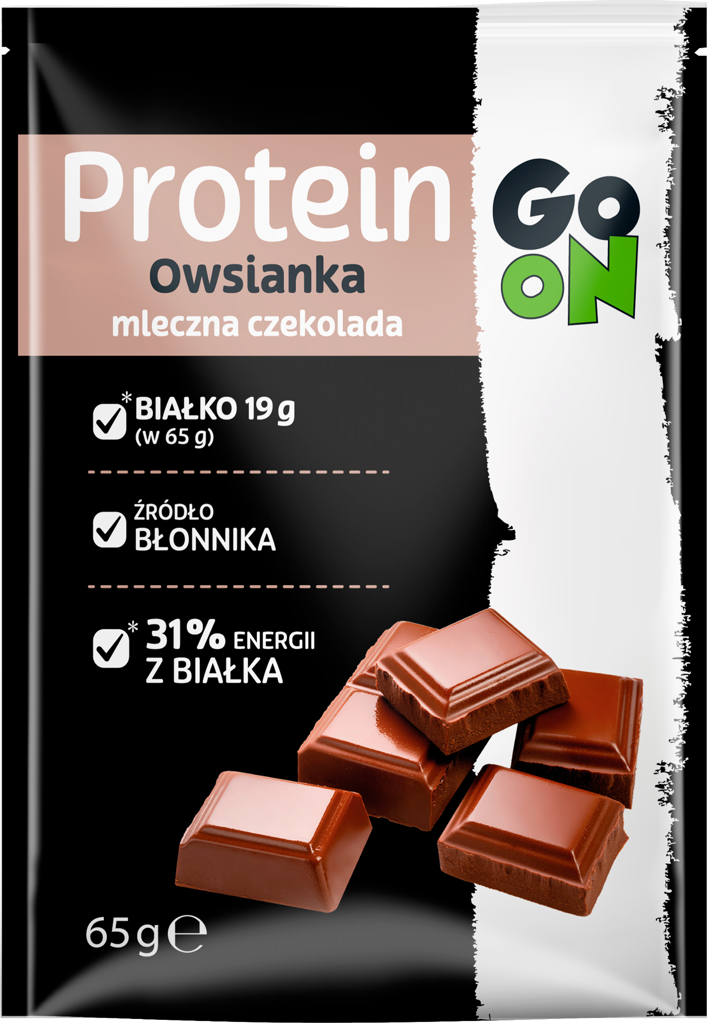 Owsianka Proteinowa z czekoladą mleczną 65 g Sante Go On