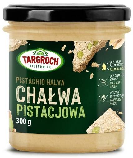 Chałwa pistacjowa bez dodatku cukru 300 g Targroch Pistachio Halva