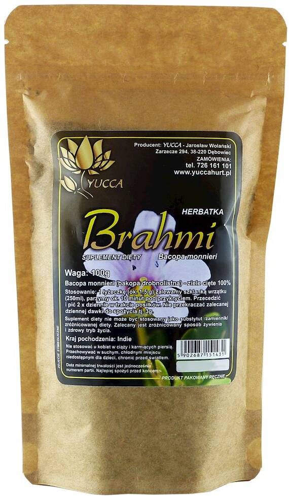 Brahmi Bacopa monnieri herbatka ziele cięte 100 g Proherbis - suplement diety