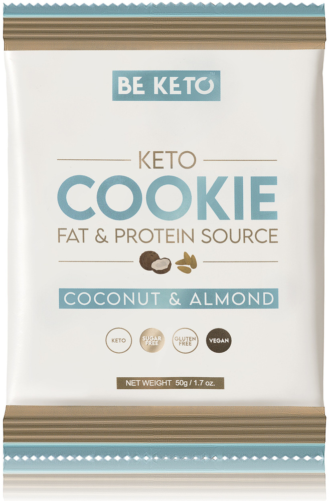 Ciastko Keto Cookie Coconut & Almond kokos i migdał Bez Cukru 50 g BeKeto