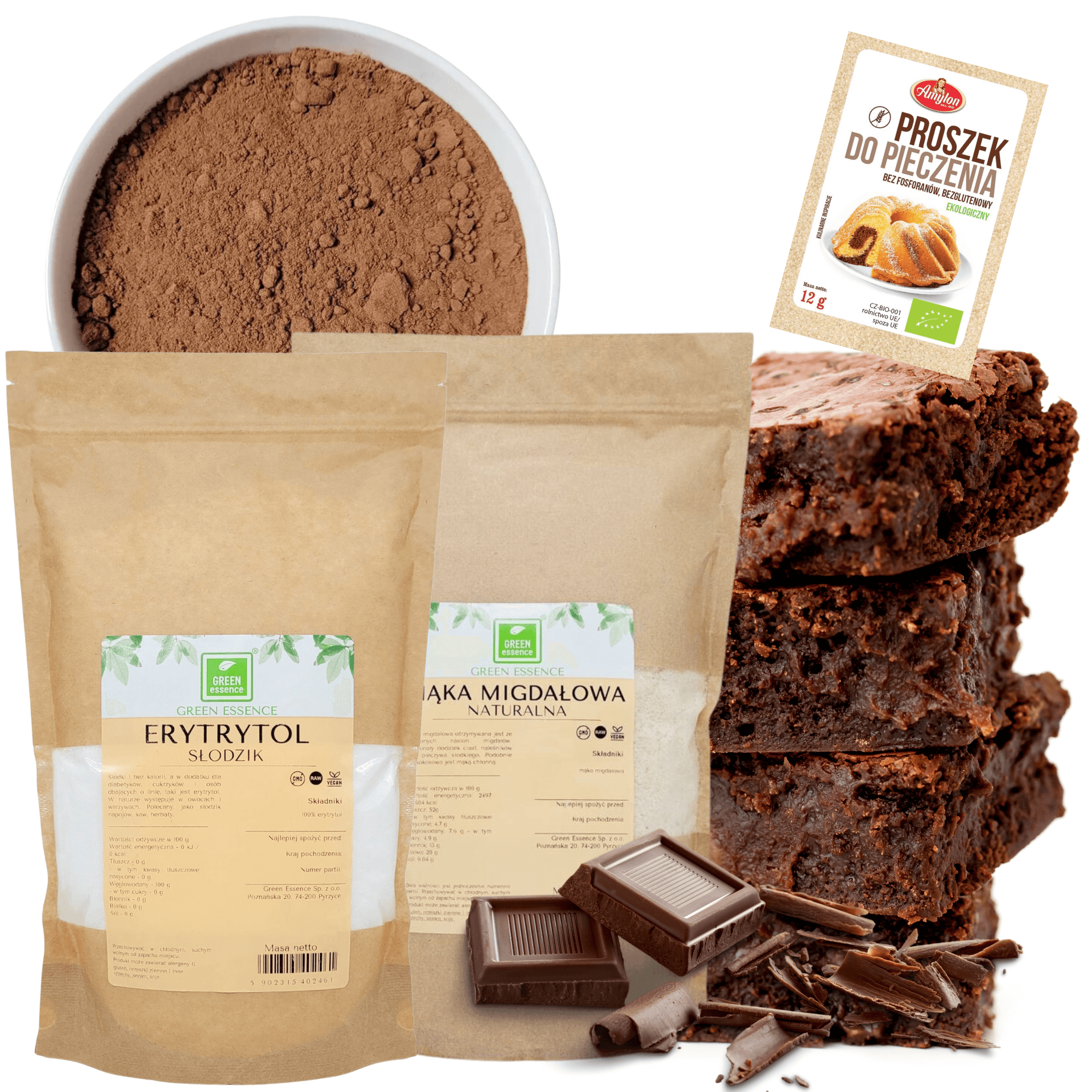 Błonnik kakaowy 250 g naturalny czekoladowy - Cocoa Fiber