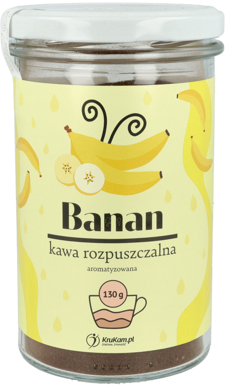 Kawa rozpuszczalna Bananowa Bez Cukru 130 g Krukam
