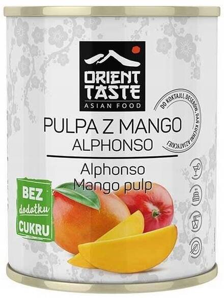 Pulpa z mango Alphonso Bez Cukru 850 g Orient Taste