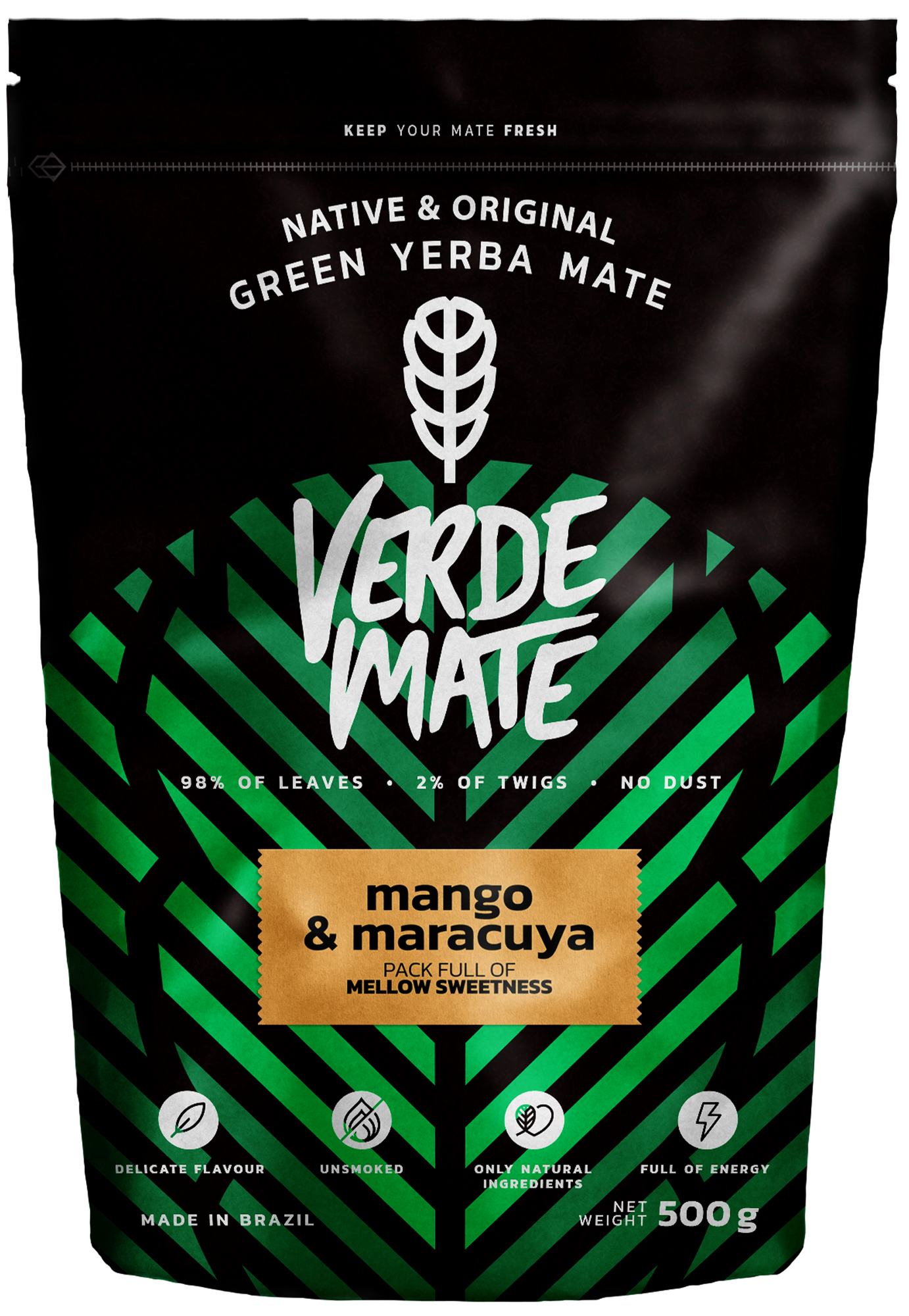 Yerba Verde Mate Green Mango & Maracuya 500 g - marakuja nagietek trawa cytrynowa
