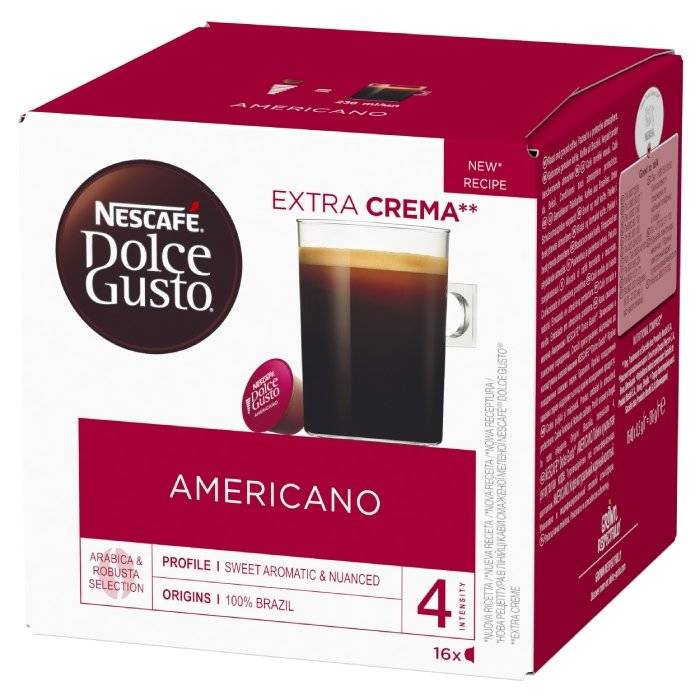 Nescafe Dolce Gusto Americano 16 kapsułek - kawa w kapsułkach