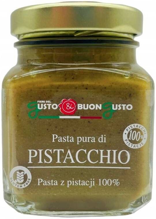 Pasta z pistacji 100% pistacjowa Naturalna Bez Cukru 100 g Gusto & Buon Gusto