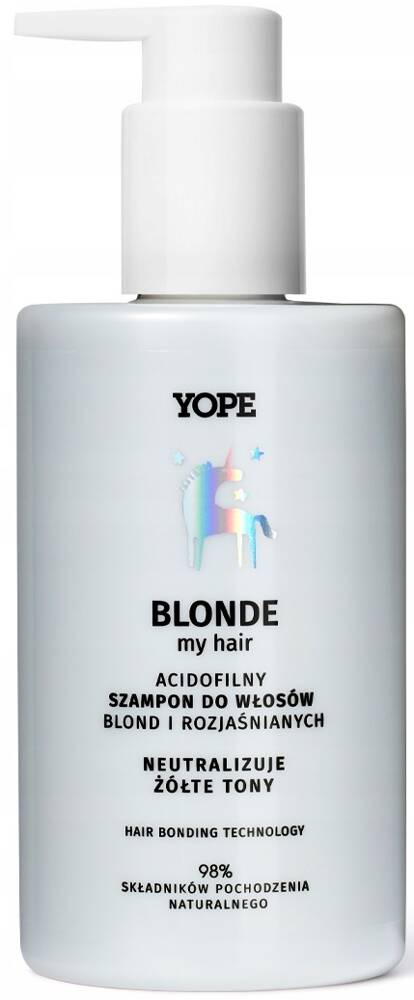 Acidofilny szampon do włosów blond i rozjaśnianych 300 ml Yope Blonde my hair