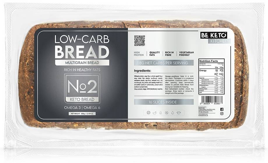 Chleb wieloziarnisty Keto 360 g BeKeto Low-Carb Bread