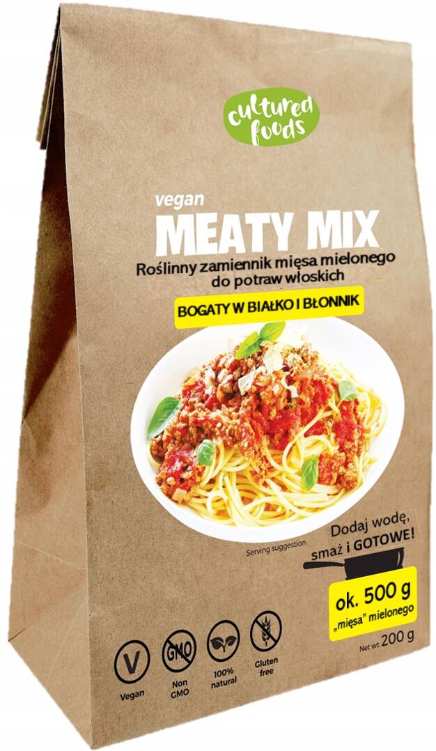 Vegan Meaty Mix roślinny zamiennik mięsa