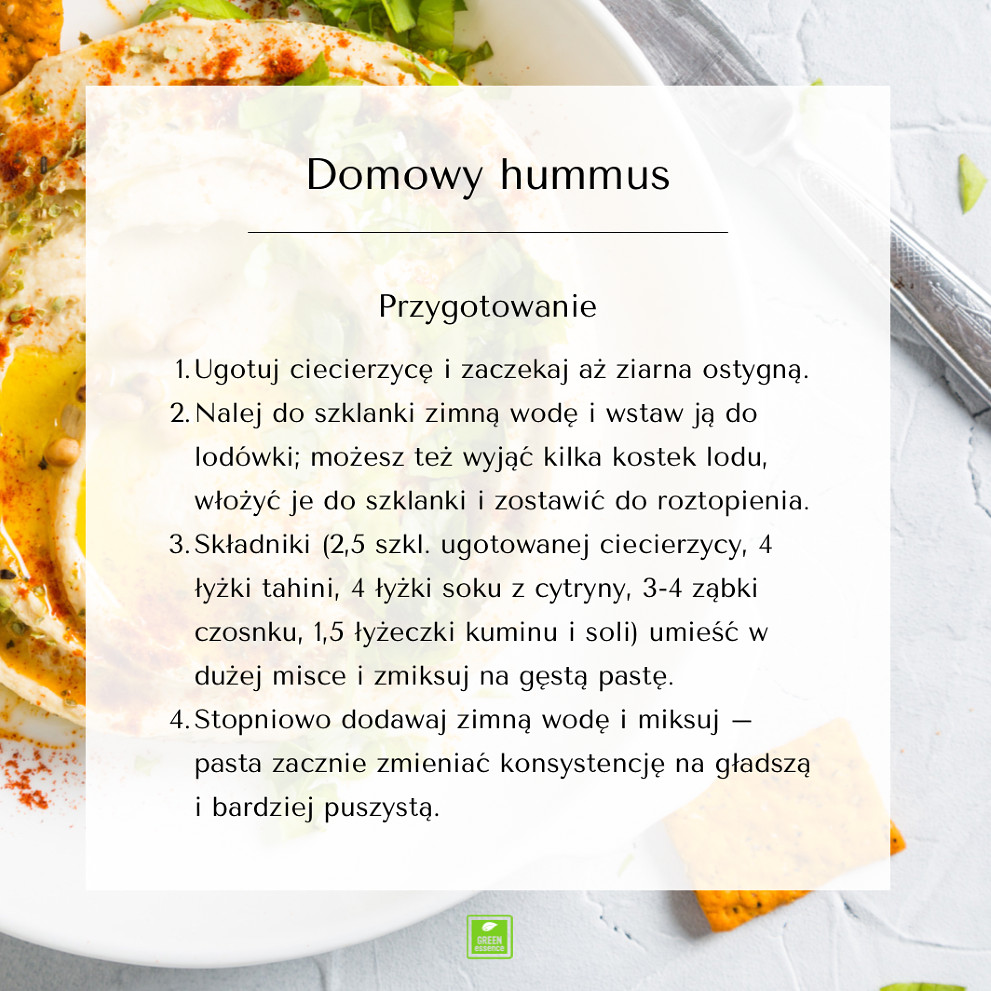 jak zrobić domowy hummus z cieciorki