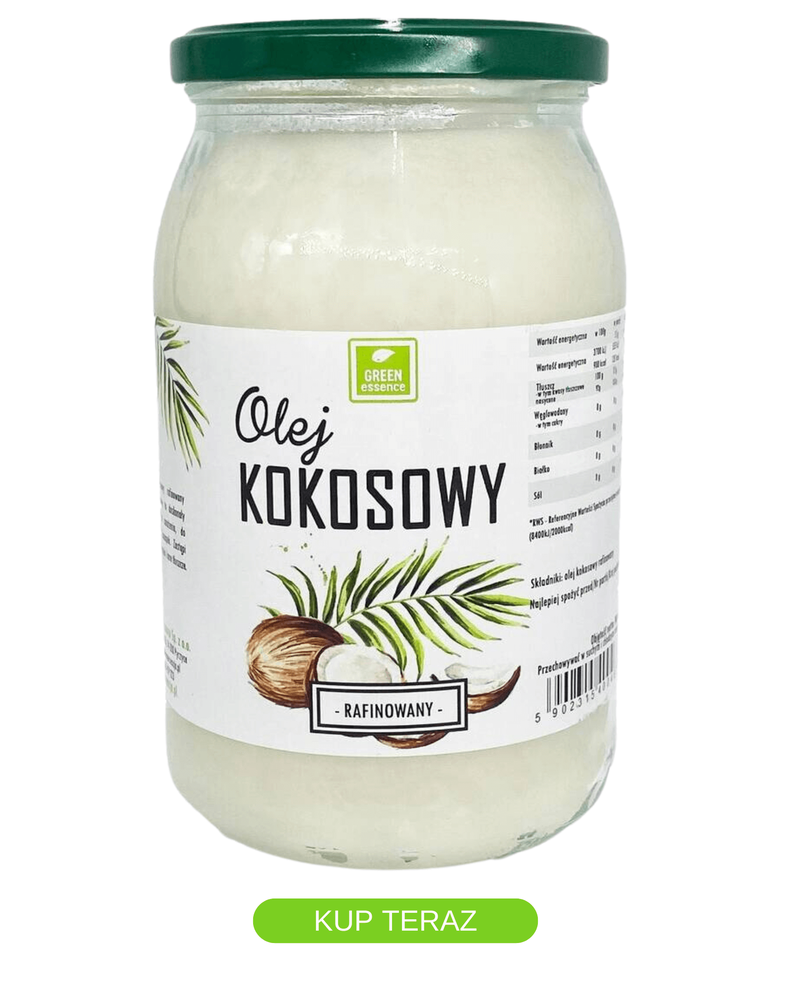 olej kokosowy, olej kokosowy rafinowany, olej, rafinowany