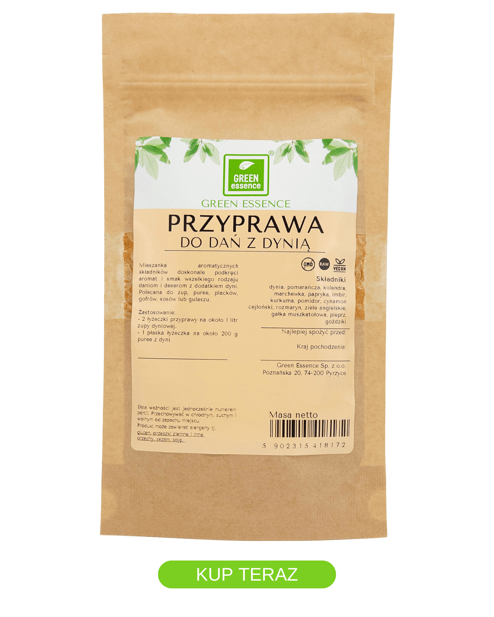 przyprawa dyniowa, dyniowa, do dań z dynią, golden latte, złote mleko, jesień, odporność