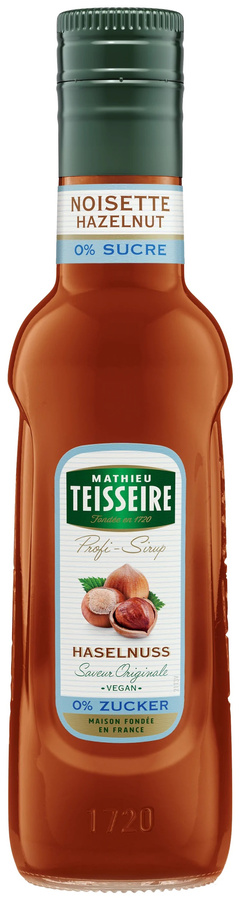 Syrop bez cukru Orzech Laskowy - Mathieu Teisseire Hazelnut Zero 250 ml