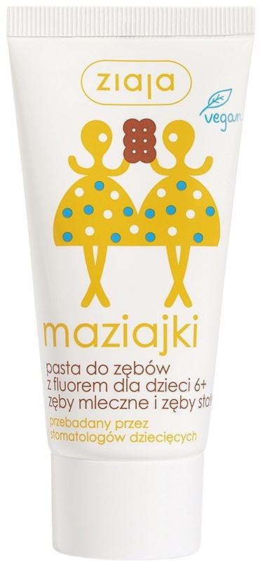 Ziaja Maziajki pasta do zębów z fluorem dla dzieci 6+ 50 ml