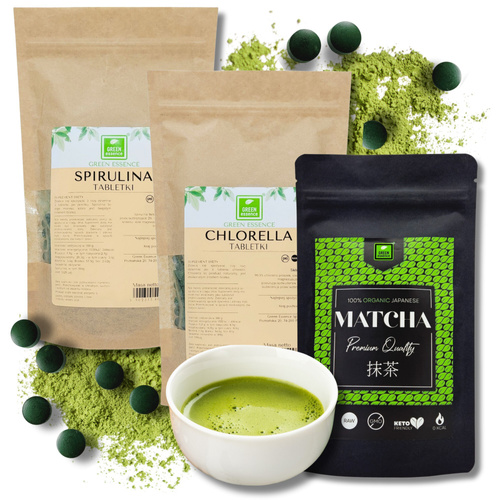 Superfood Trio Premium - Matcha Chlorella Spirulina - suplement diety dla Twojego zdrowia