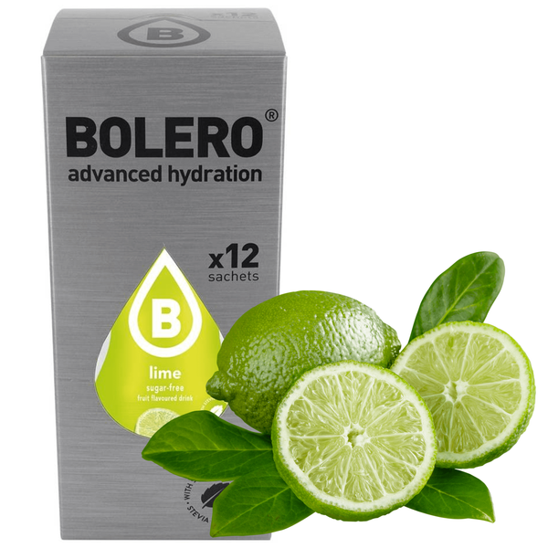 Bolero Drink Lime Box 12 szt. - napój w proszku ze stewią Limonka 9 g