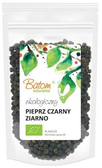 Pieprz czarny ziarno Ekologiczny BIO 50 g - Batom