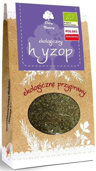 Hyzop przyprawa Ekologiczna 30 g - Dary Natury