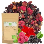 Herbata owocowa Lipa i Malina 50 g - hibiskus róża aronia Super Odporność