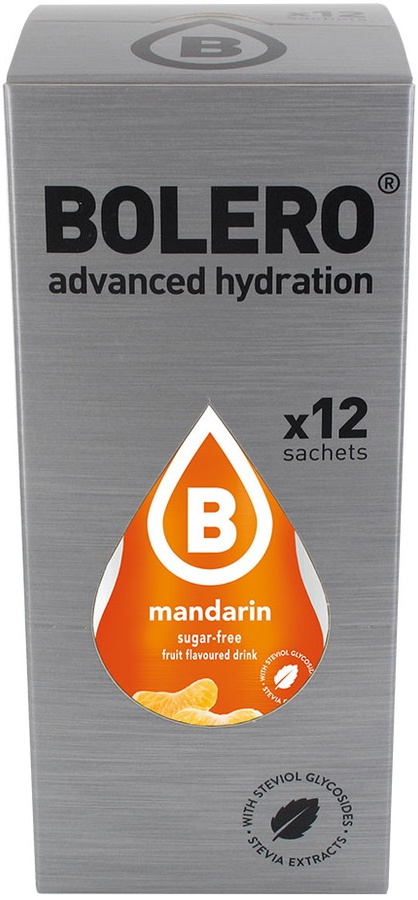 Bolero Drink Mandarin Box 12 szt. - napój w proszku ze stewią Mandarynka 9 g